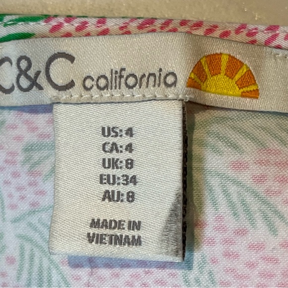 C & C California shift Dress Sz 4 - Picture 7 of 8